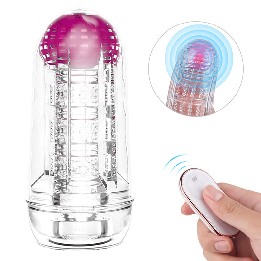 Space Capsule Ultimate Pleasure Cup with Vibration and Suction Features