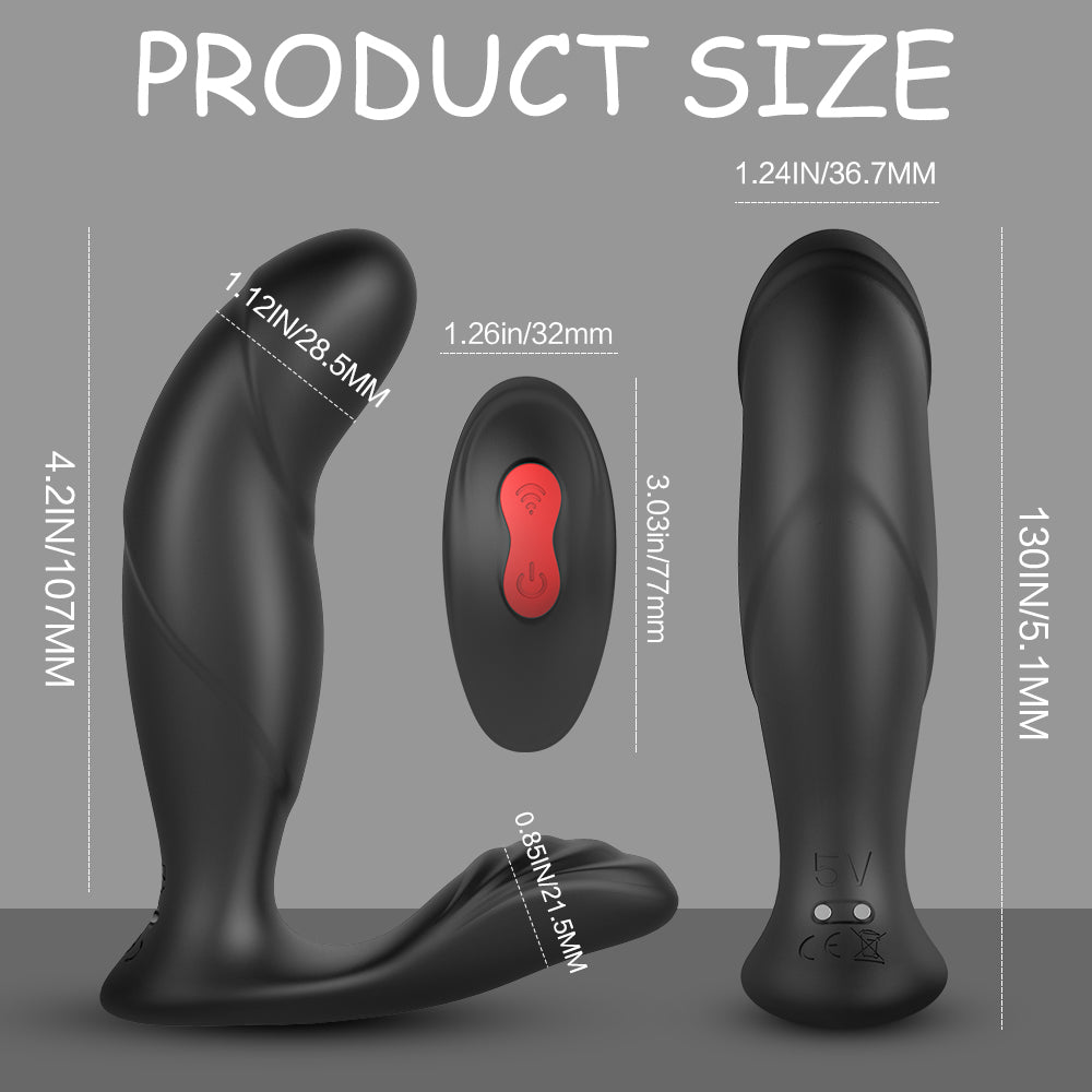 Laken Prostate & Perineum Massager Plug: Wearable, Remote-Controlled with Realistic Design