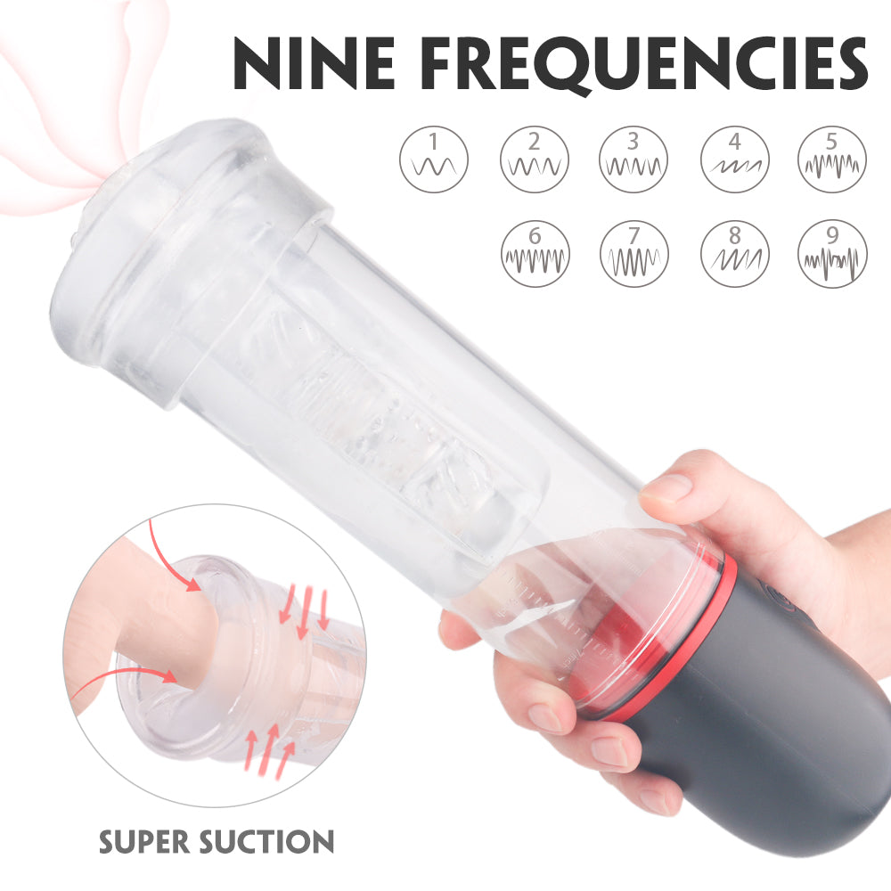 Air Dual-Purpose Enlargement and Masturbation Device with Powerful Stimulation