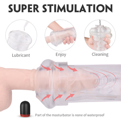 Air Dual-Purpose Enlargement and Masturbation Device with Powerful Stimulation