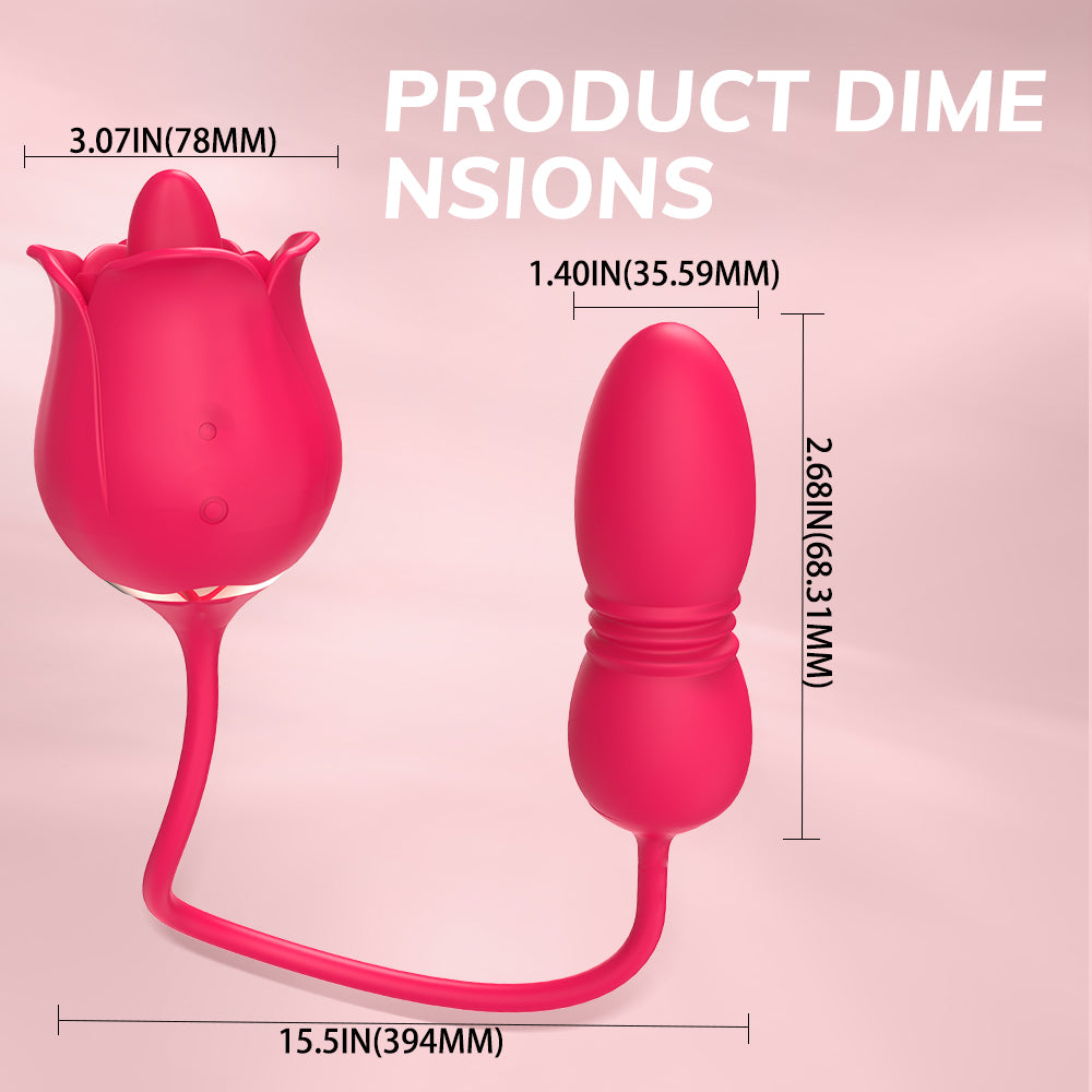 Voluptuous Flower Bloom Beauty Vibrator: Embrace Your Inner Elegance with Rose-Inspired Pleasure