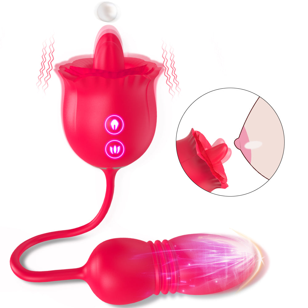 Voluptuous Flower Bloom Beauty Vibrator: Embrace Your Inner Elegance with Rose-Inspired Pleasure